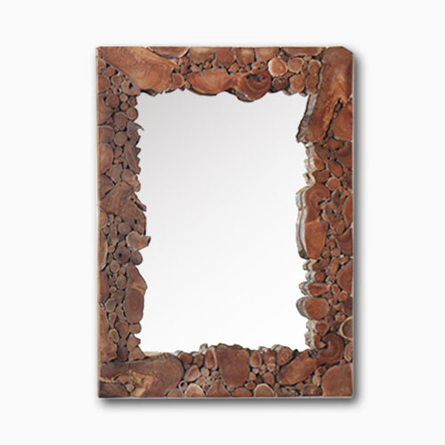 러스틱 티크루트 사각 거울 90 x 70